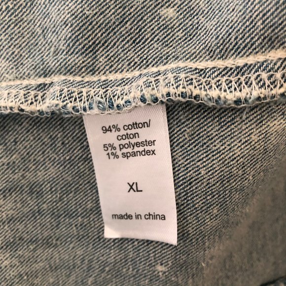 Jean Sleeveless Maurices Denim Vest  Size XL - Picture 8 of 8